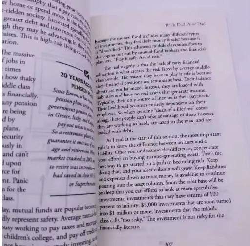 RICH DAD POOR DAD Robert Toru Kiyosaki Personal Finance Children Books Financial Intelligence Enlightenment Education book