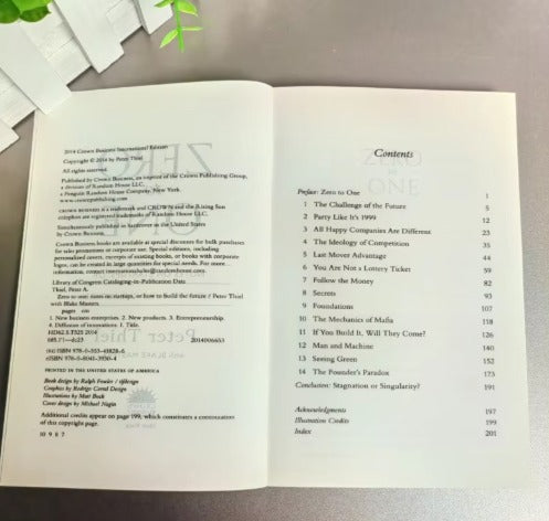 Zero To One By Peter Thiel with Blake Masters Notes on Startups How To Build The Future Encourage Books Livros