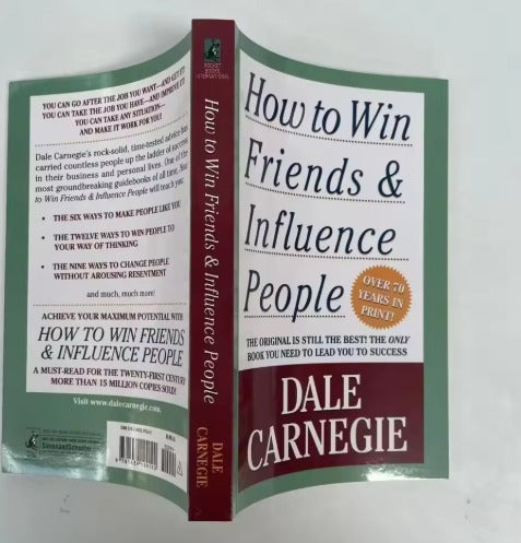 How To Win Friends & Influence People By Dale Carnegie Interpersonal Communication Skill Reading Book for Adult