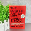 The Subtle Art of Not Giving A CAO/Reshape Happiness/How To Live As You Want By Mark Manson Self Management Stress Relief Book