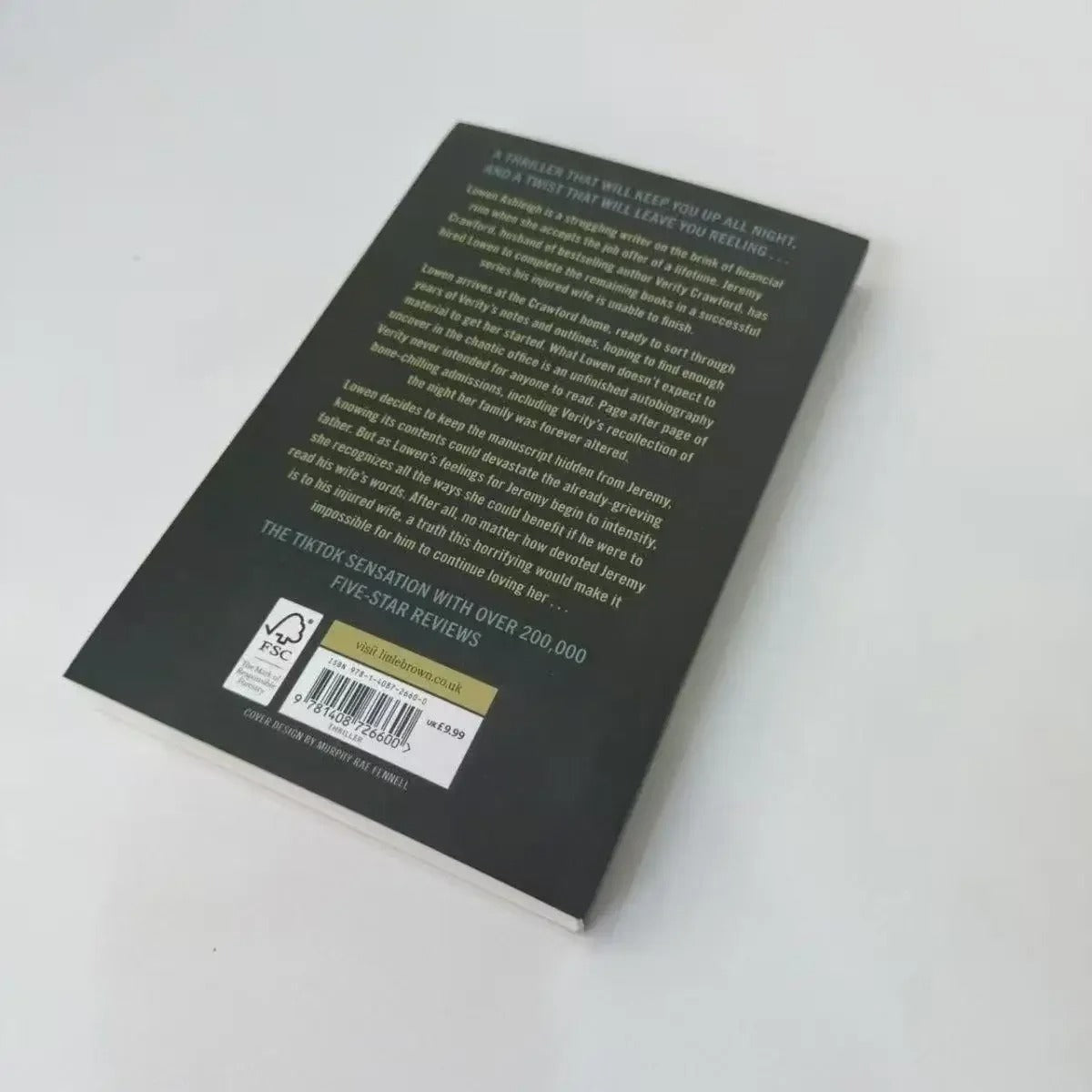 Verity By Colleen Hoover Paperback Book in English